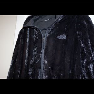 North Face fur jacket